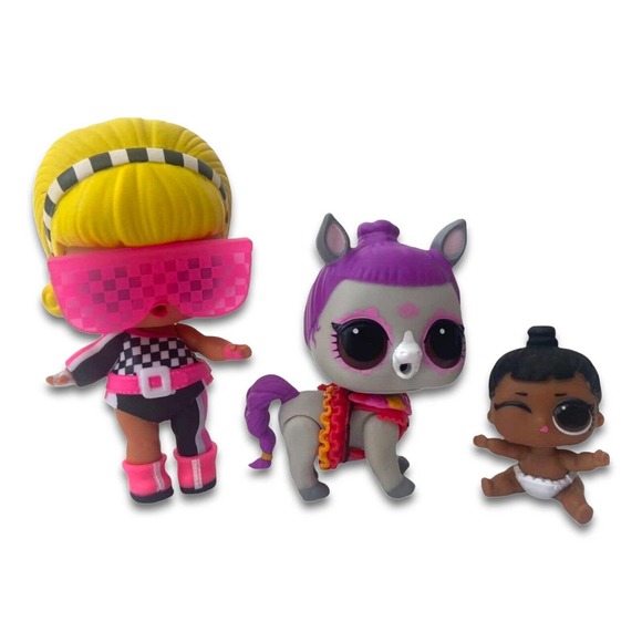 LOL Surprise 3 Pack Lot of 2 Drag Racer, Bunny Wishes, Her Lil Majesty, Fanime - Picture 11 of 14